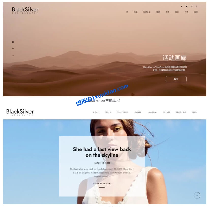 Blacksilver WordPress摄影/图片主题模板破解版 中文/英文版v9.6