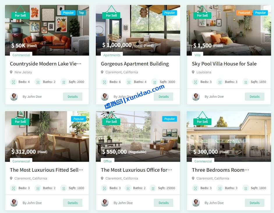 Homlisti WordPress房产中介主题模板破解版下载 Homlisti WordPress房产中介主题模板破解版下载