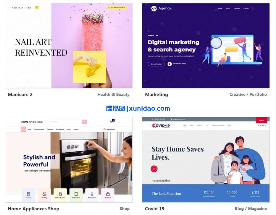 Jupiter X WordPress主题模板破解版中文/英文版下载v4.8.12