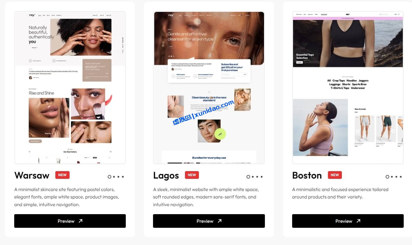 Rey WordPress电商主题模板中文/英文版 – 艺术品、服装或家具店主题 Rey WordPress电商主题模板中文/英文版 – 艺术品、服装或家具店主题