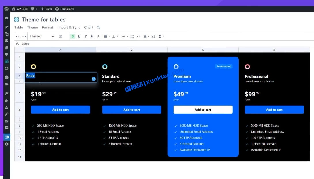 最新版WP Table Manager WordPress表格插件破解版下载