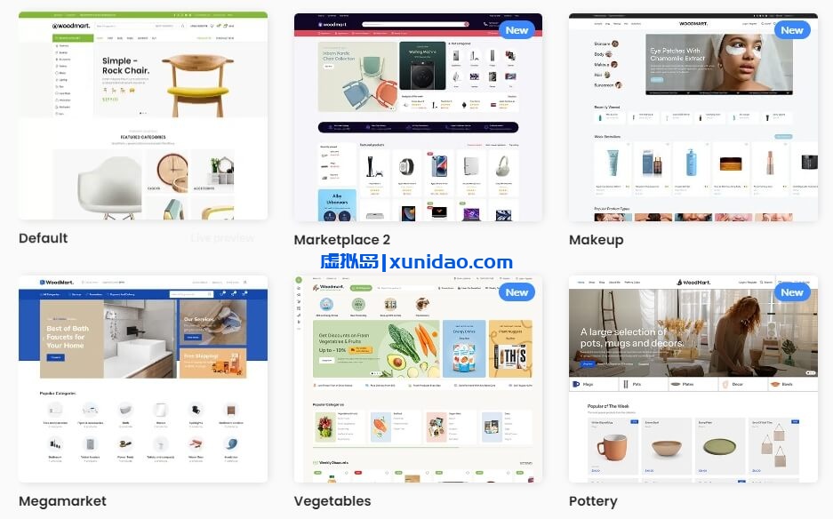 WoodMart WordPress商城主题模板破解版 中文/英文版v8.1.2