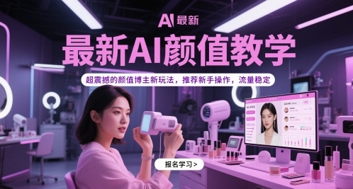 AI颜值博主项目赚钱教程：利用AI玩转短视频颜值领域