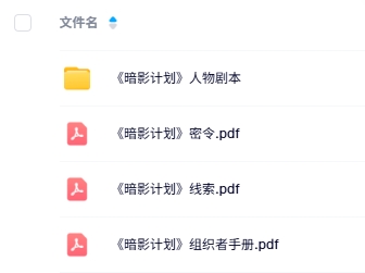 《暗影计划》6人剧本杀电子版资源网盘下载