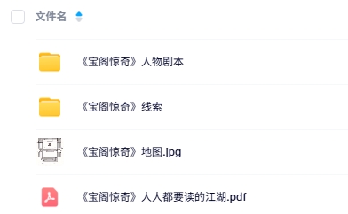 《宝阁惊奇》7人剧本杀电子版资源网盘下载