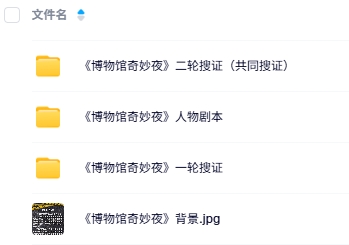 《博物馆奇妙夜》6人剧本杀电子版资源网盘下载