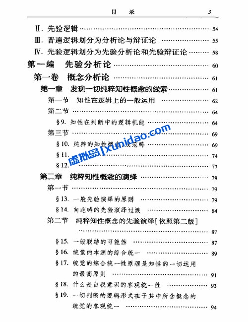 伊曼努尔·康德【纯粹理性批判】邓晓芒译本 pdf电子书下载 伊曼努尔·康德【纯粹理性批判】邓晓芒译本 pdf电子书下载