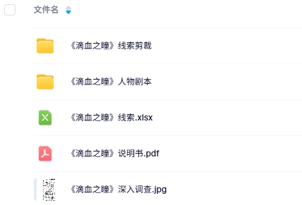 《滴血之瞳》6人剧本杀电子版资源网盘下载