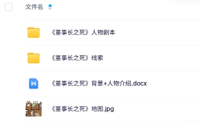 《董事长之死》7人剧本杀电子版资源网盘下载