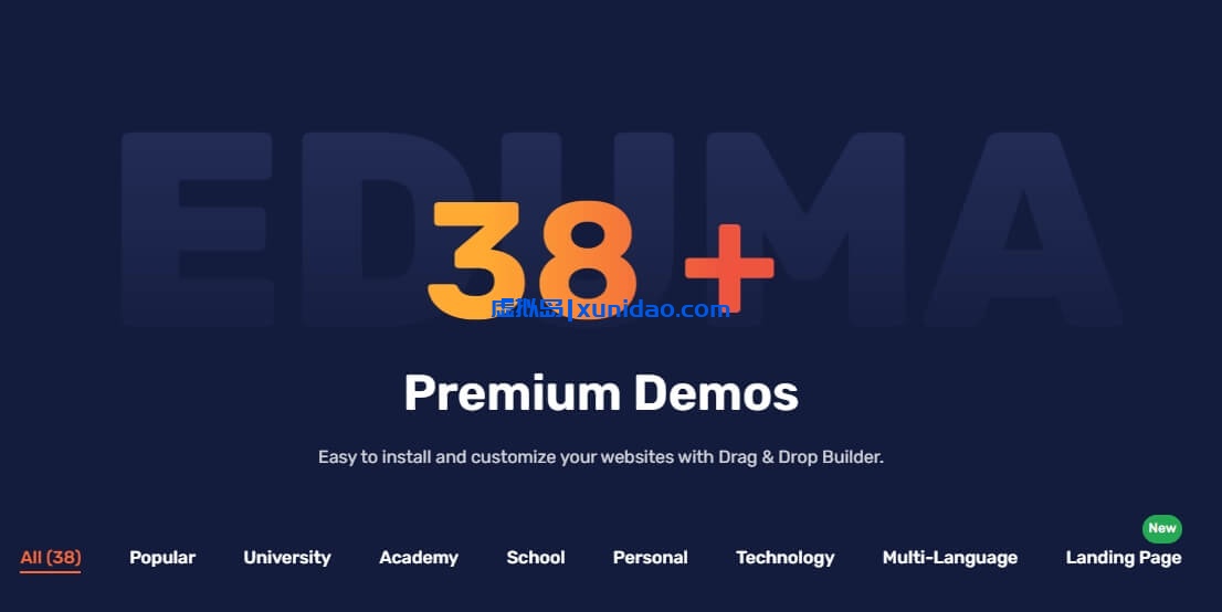 Eduma主题破解英文/中文版v5.6.9- WordPress教育培训主题