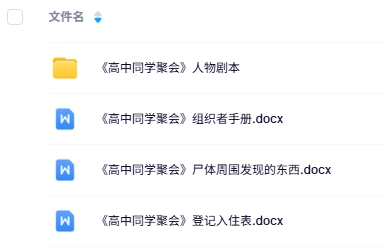 《高中同学聚会》8人剧本杀电子版资源网盘下载