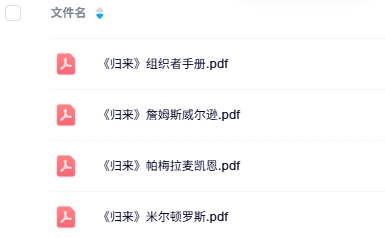 《归来》7人剧本杀电子版资源网盘下载