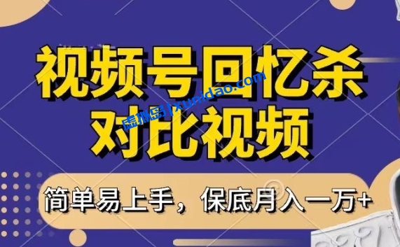 【老枪】视频号回忆杀短视频引流赚钱教程：每天一小时月入1W+