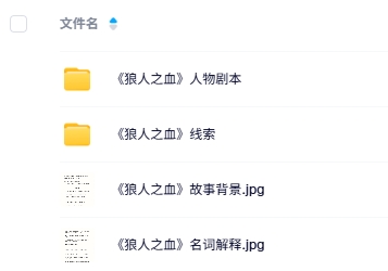 《狼人之血》7-8人剧本杀电子版资源网盘下载