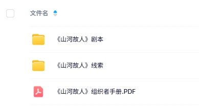 《山河故人》8人剧本杀电子版资源网盘下载