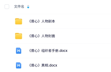 《兽心》6-7人剧本杀电子版资源网盘下载