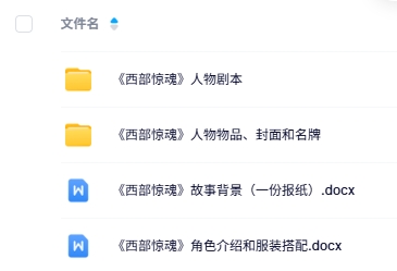 《西部惊魂》10人剧本杀电子版资源网盘下载