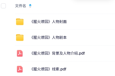 《腥火燎园》8人剧本杀电子版资源网盘下载