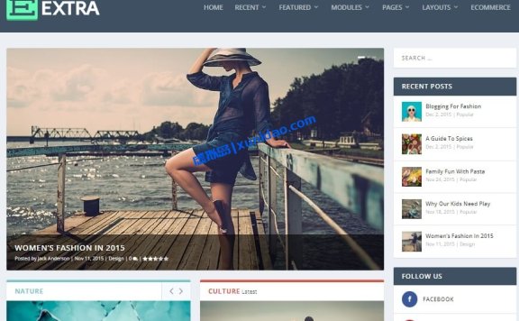 Extra WordPress博客杂志主题模板破解版下载v4.27.4