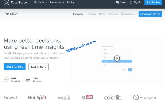 最新版TotalPoll Pro WordPress投票插件破解版下载