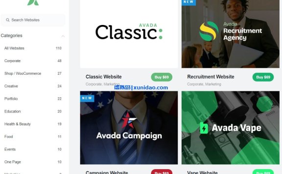 Avada WordPress主题模板破解版中文/英文版下载v7.12.1