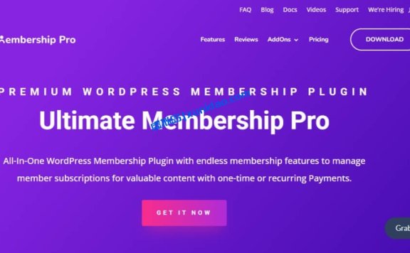 最新版Ultimate Membership Pro WordPress会员管理插件破解版下载