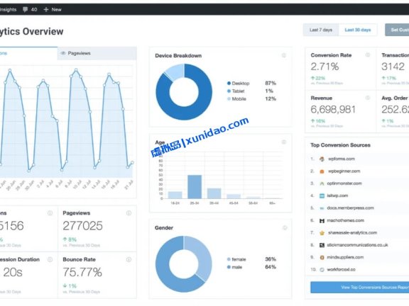 最新版MonsterInsights Pro WordPress分析插件破解版下载