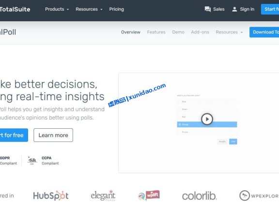 最新版TotalPoll Pro WordPress投票插件破解版下载