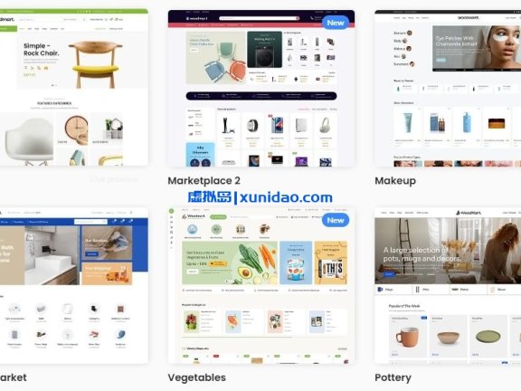 WoodMart WordPress商城主题模板破解版 中文/英文版v8.1.2