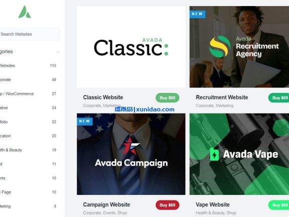 Avada WordPress主题模板破解版中文/英文版下载v7.12.1