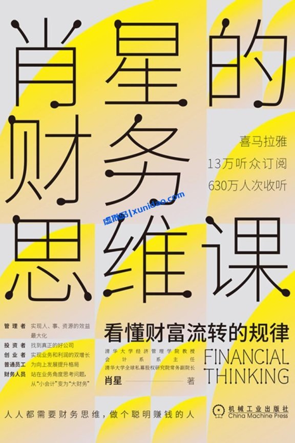 肖星【肖星的财务思维课】 pdf电子书下载